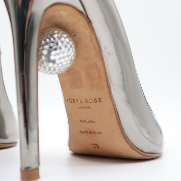 Freya Rose Aurora Chrome Disco Ball Reflective Pump Size 39 - Picture 7 of 14